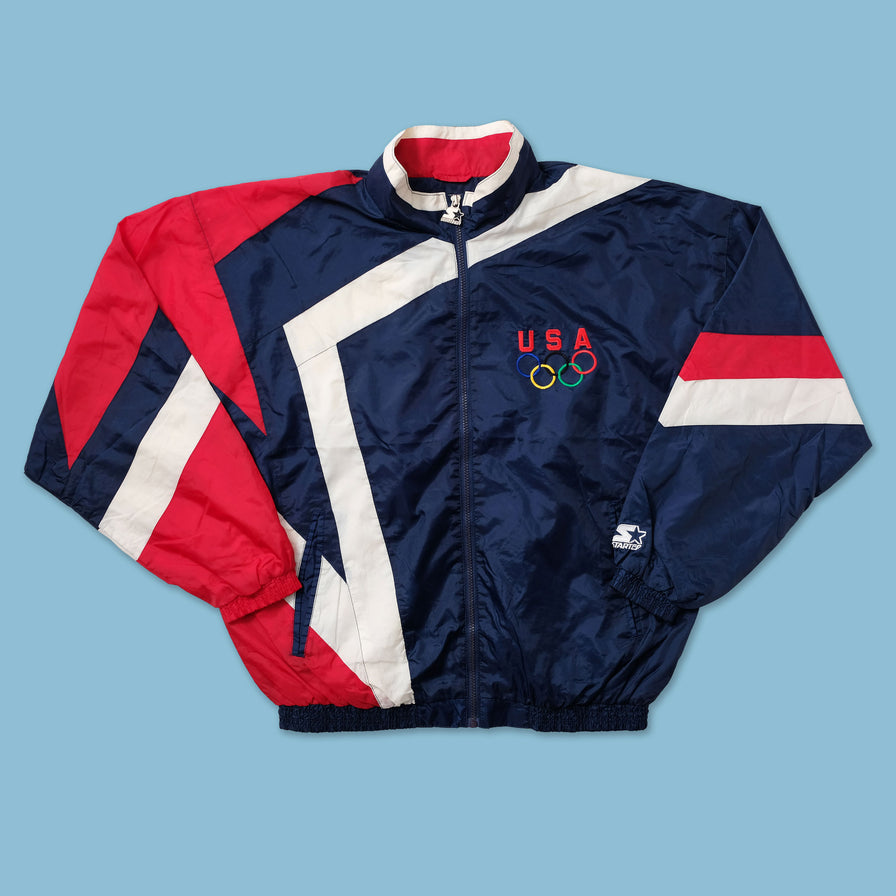 Vintage Starter Olympics Team USA Track Jacket Large - Double Double Vintage