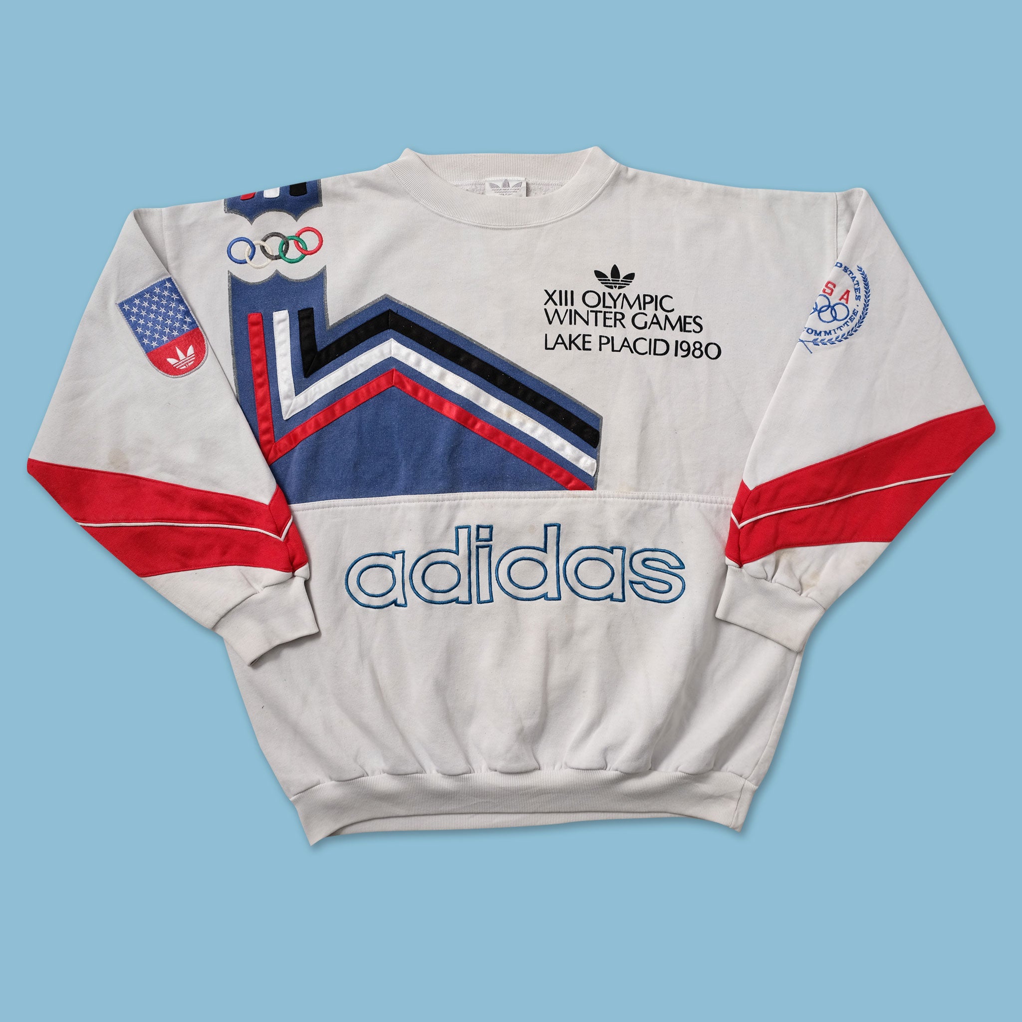 Vintage 1980s Olympic Games store pullover sweater size XL