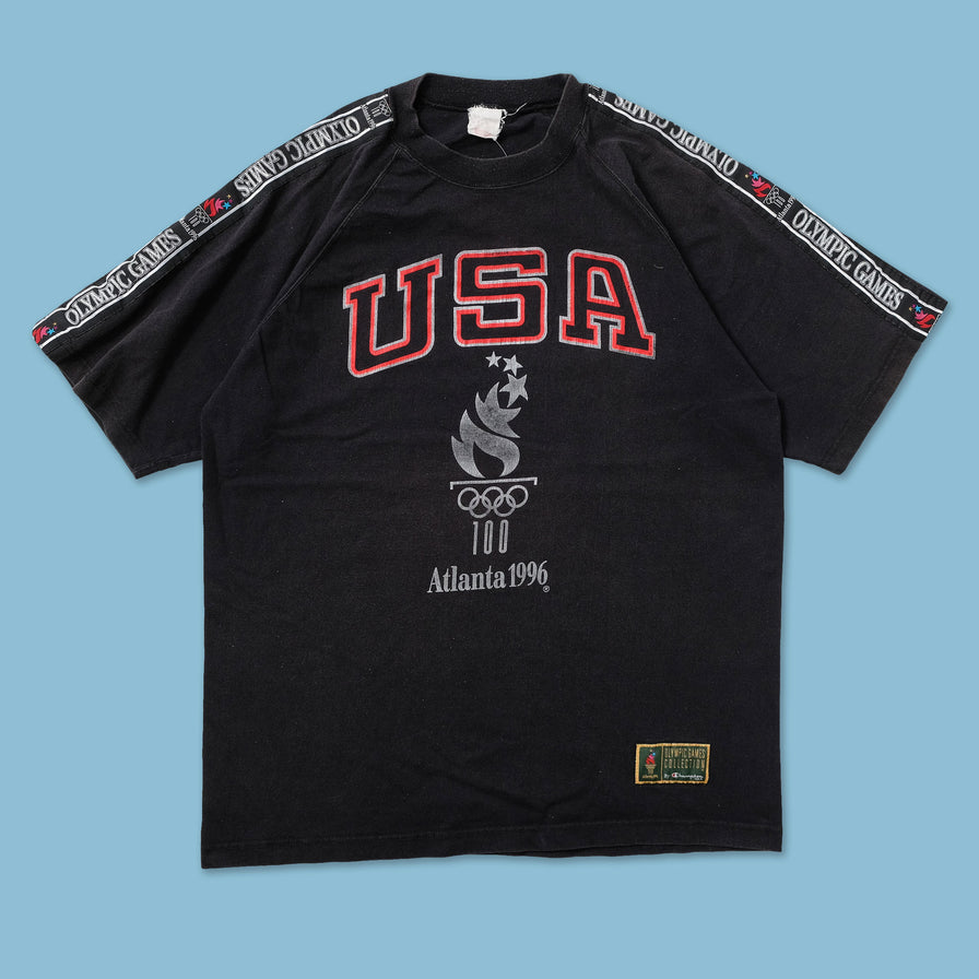 1996 Champion Olympics USA T-Shirt Medium - Double Double Vintage