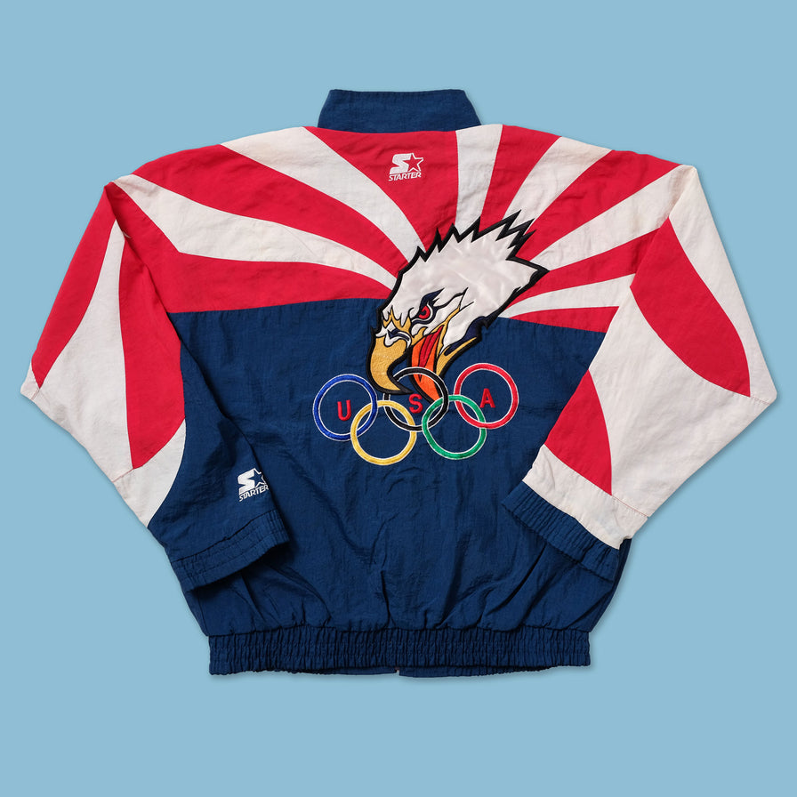 Vintage Starter Olympics USA Light Jacket Large - Double Double Vintage