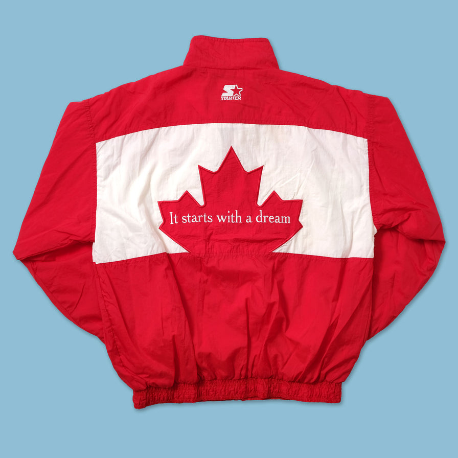 1996 Starter Atlanta Olympics Canada Track Jacket XLarge - Double Double Vintage