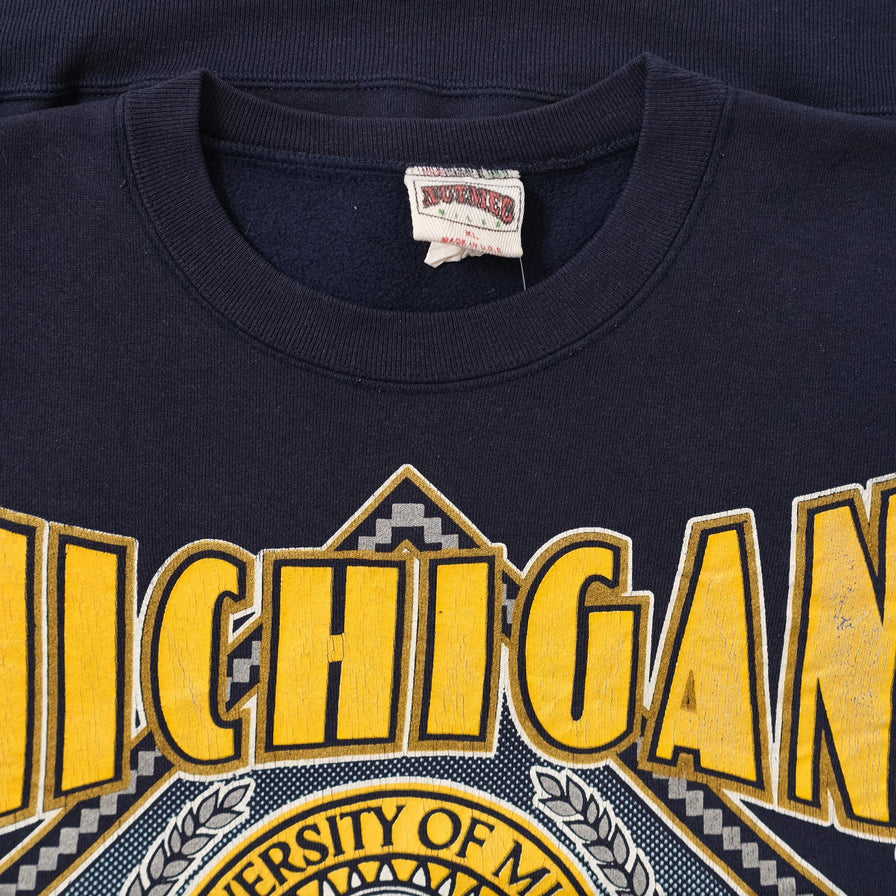 Vintage 1990 Michigan Wolverines Sweater XLarge 
