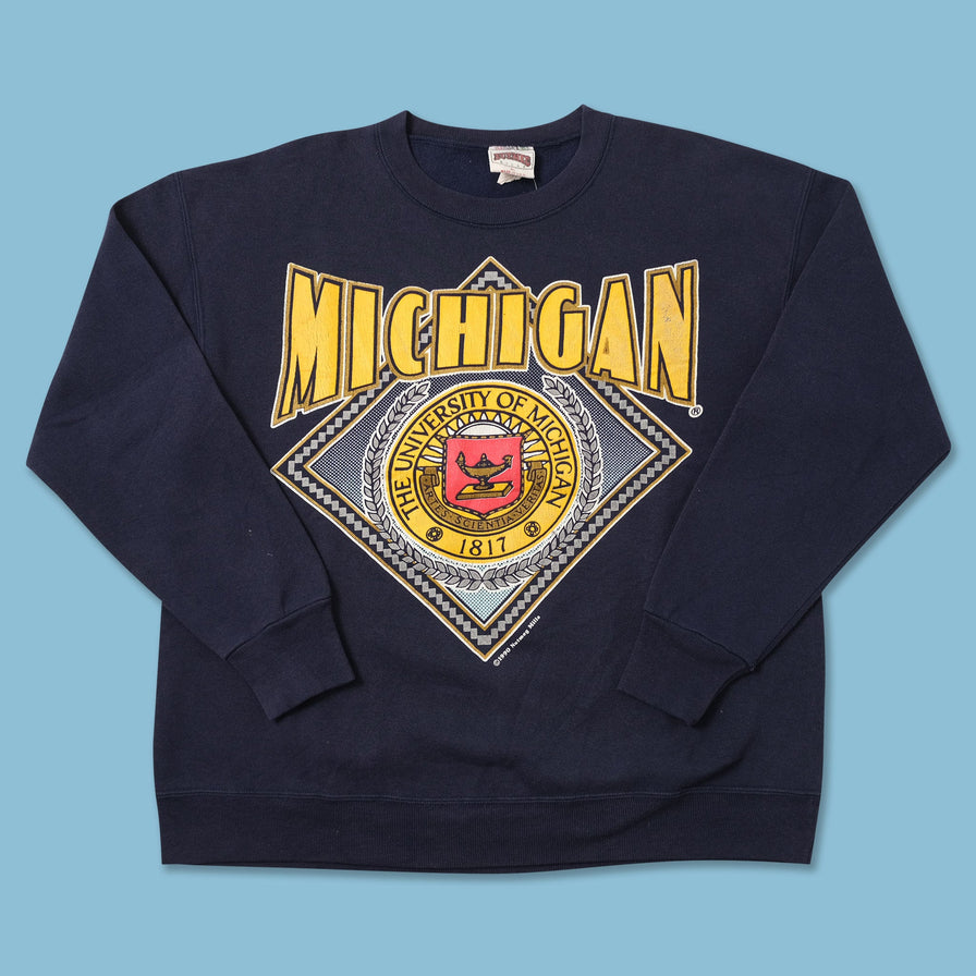 Vintage 1990 Michigan Wolverines Sweater XLarge 