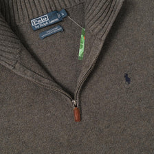 Vintage Polo Ralph Lauren Q-Zip Sweater Large 
