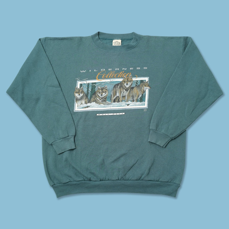 Vintage 1994 Wolf Pack Sweater XLarge 