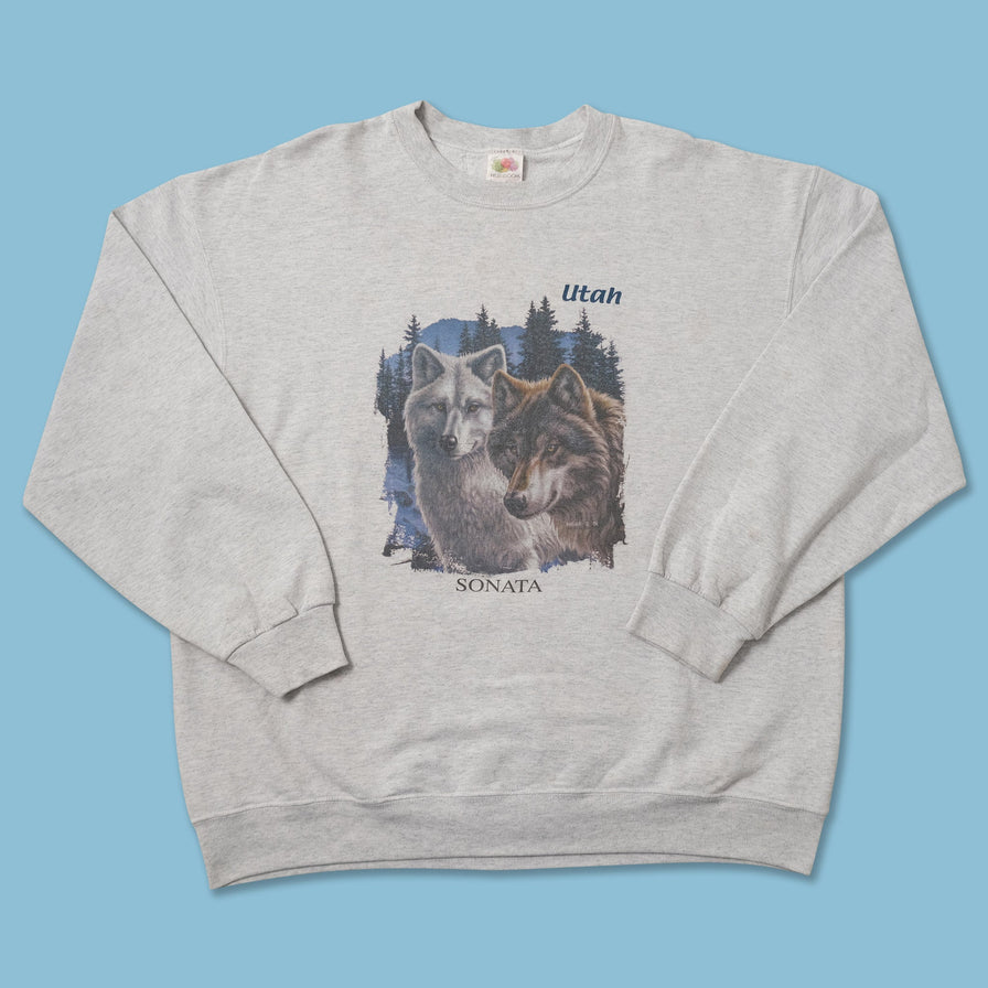 Vintage Wolves Sweater XLarge 