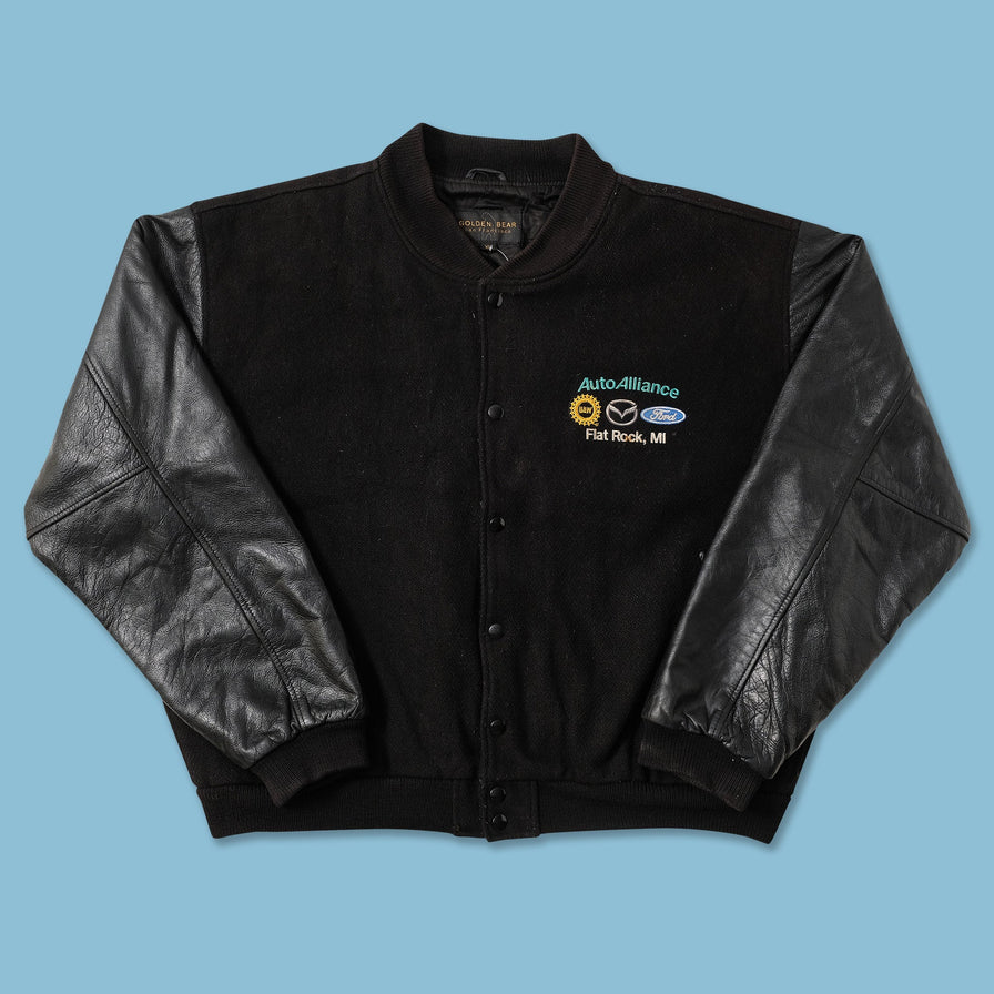 Vintage Wool Leather Varsity Jacket XLarge 