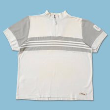Vintage adidas Q-Zip T-Shirt Medium 