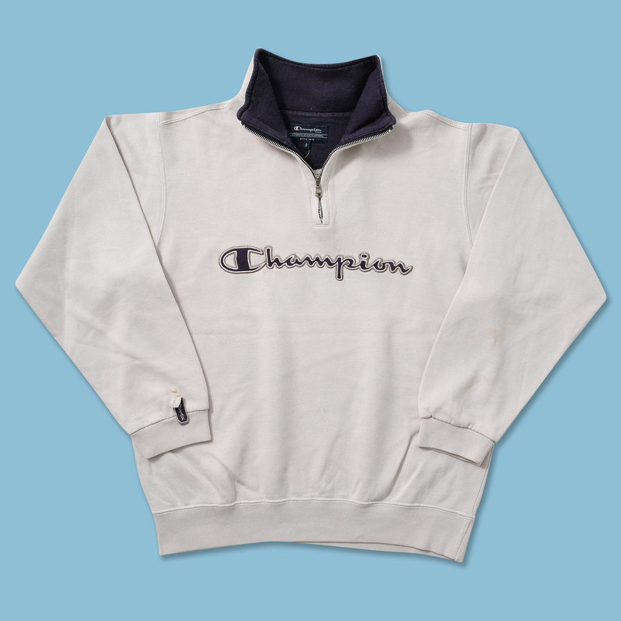 Vintage Champion Q-Zip Sweater Small 