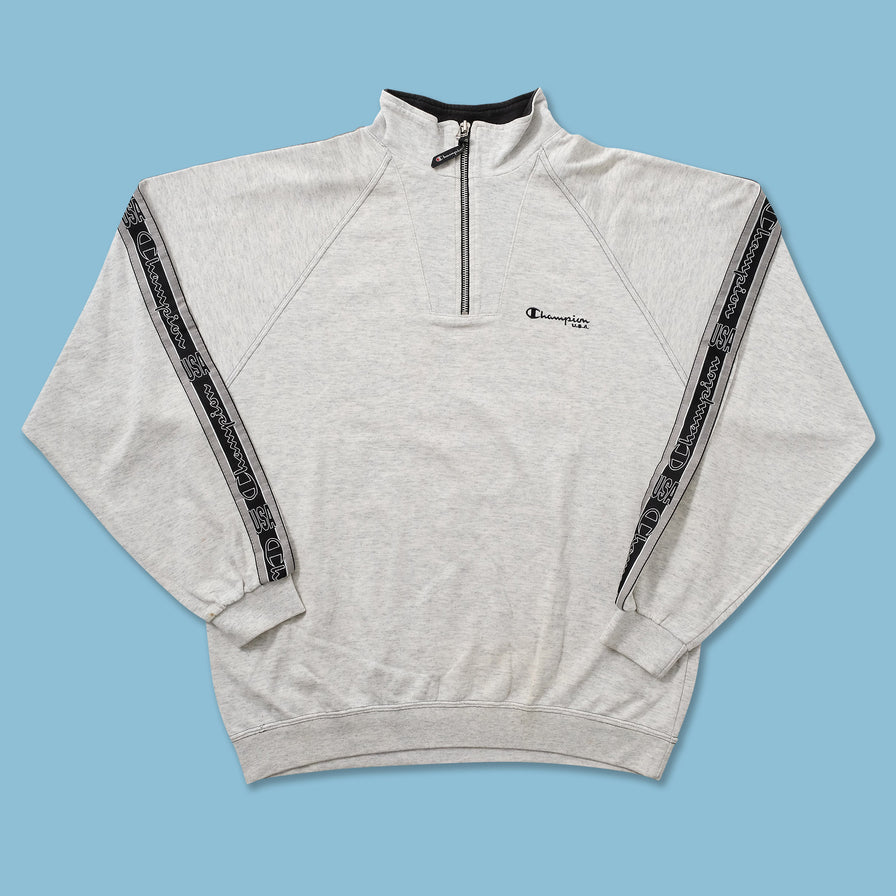 Vintage Champion Q-Zip Sweater Large 