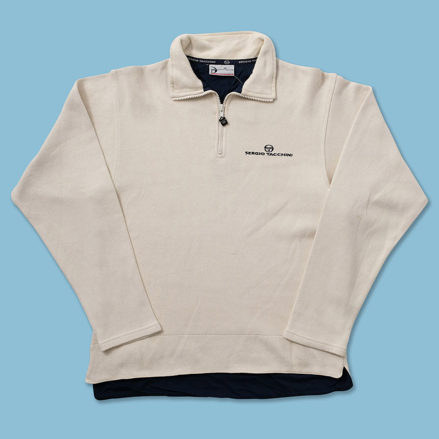Vintage Sergio Tacchini Q-Zip Sweater Small 
