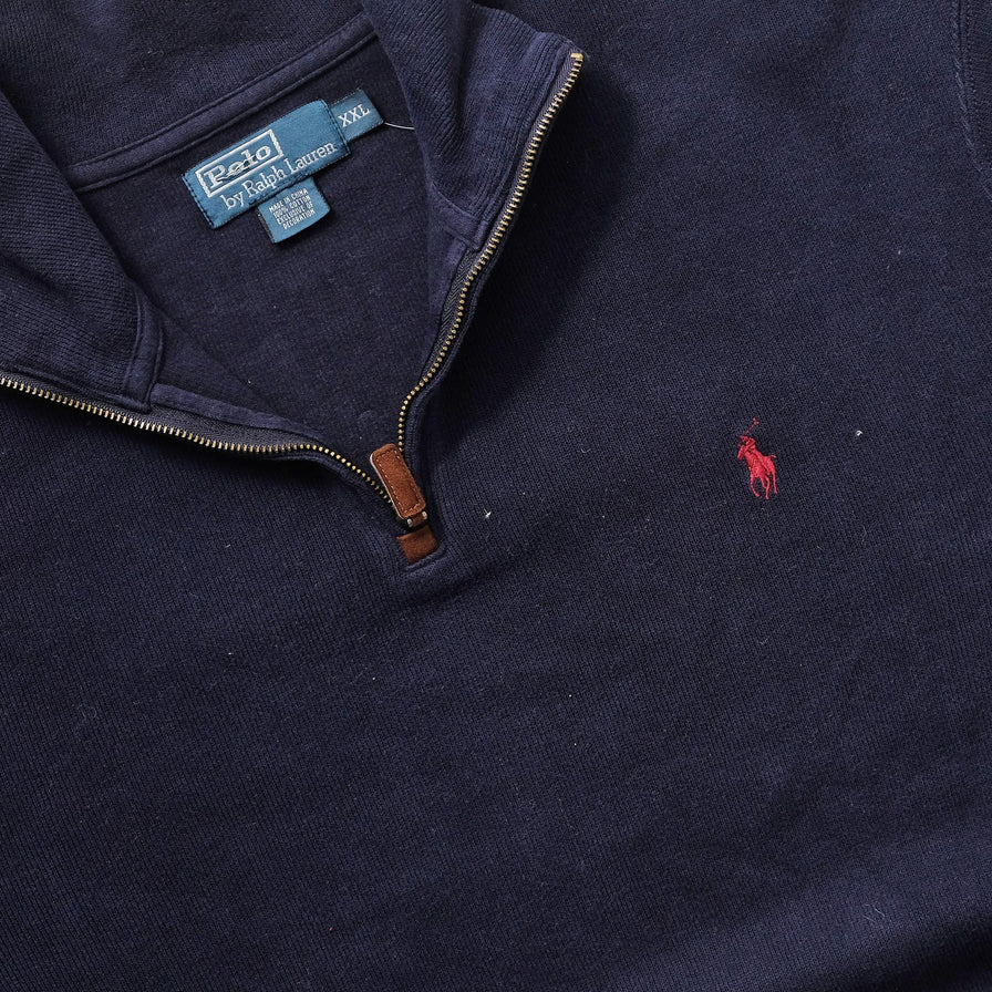 Vintage Polo Ralph Lauren Q-Zip Sweater XXL 