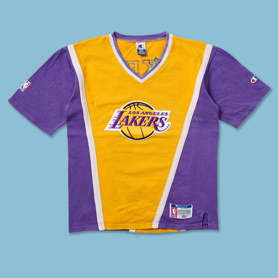 Vintage Champion Los Angeles Lakers Shooting Shirt Medium - Double Double Vintage