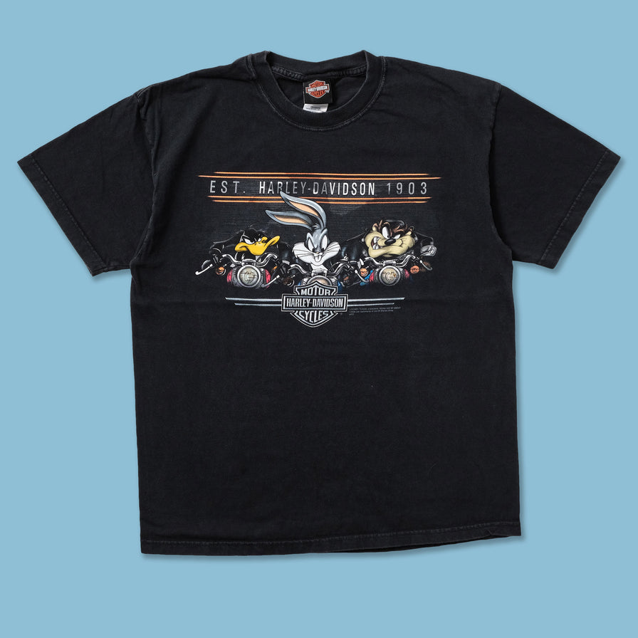 Vintage Harley Davidson Looney Tunes T-Shirt Medium - Double Double Vintage