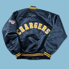 Vintage San Diego Chargers Satin Bomber Jacket XLarge