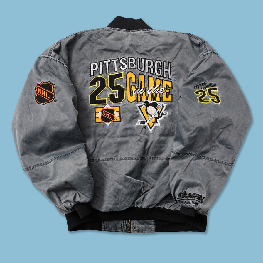 Vintage Pittsburgh Penguins Varsity Jacket Large - Double Double Vintage