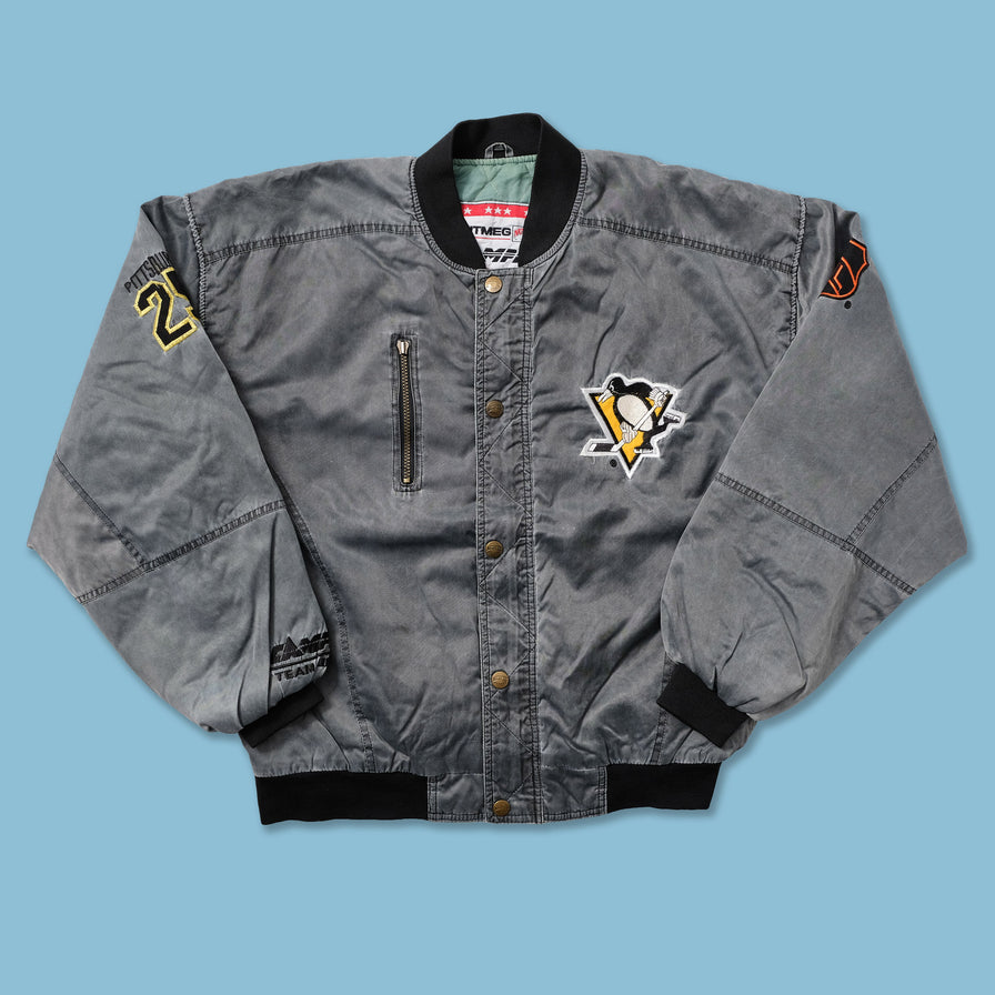 Vintage Pittsburgh Penguins Varsity Jacket Large - Double Double Vintage