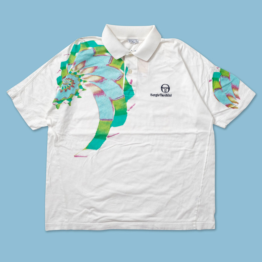 Vintage Sergio Tacchini Tennis Polo Medium - Double Double Vintage