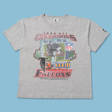 Vintage 1998 Atlanta Falcons Super Bowl T-Shirt XLarge 