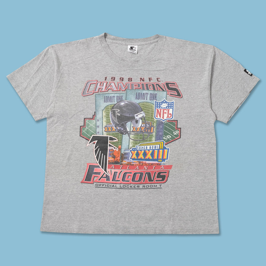 Vintage 1998 Atlanta Falcons Super Bowl T-Shirt XLarge 