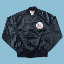 Vintage Satin College Jacket Large 