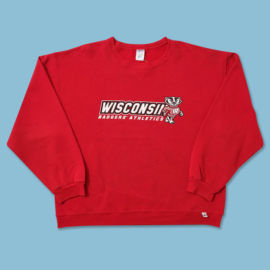 Vintage Russell Athletic Wisconsin Badgers Sweater Large 