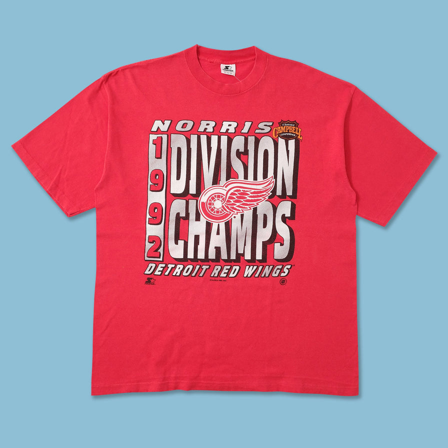 1992 Starter Detroit Red Wings T-Shirt XLarge 
