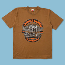 Vintage Route 66 Biker T-Shirt Medium 