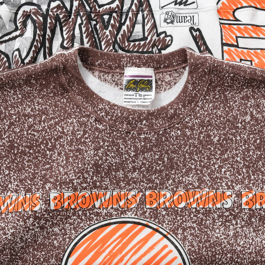 Vintage Cleveland Browns Sweater Large 