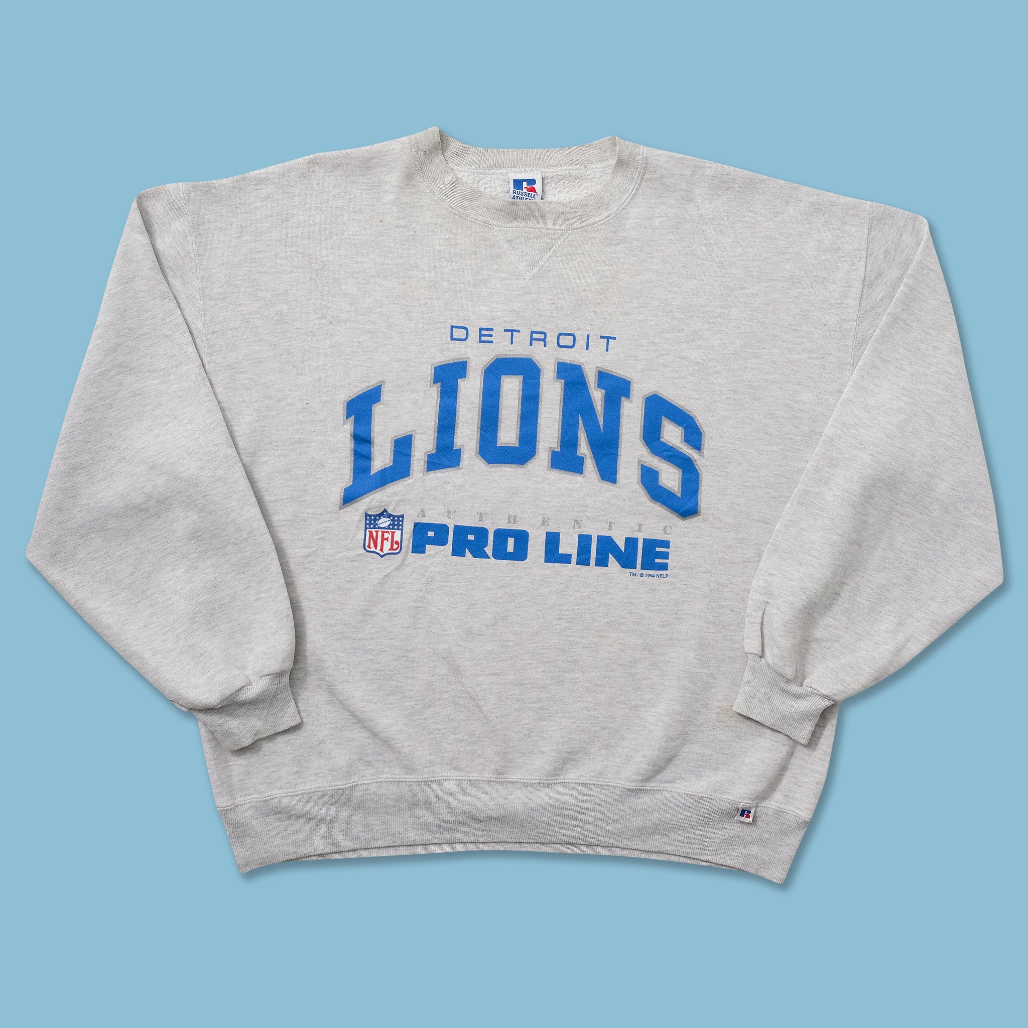 Vintage XL 1995 Detroit Lions Sweatshirt / Russel Athletics 