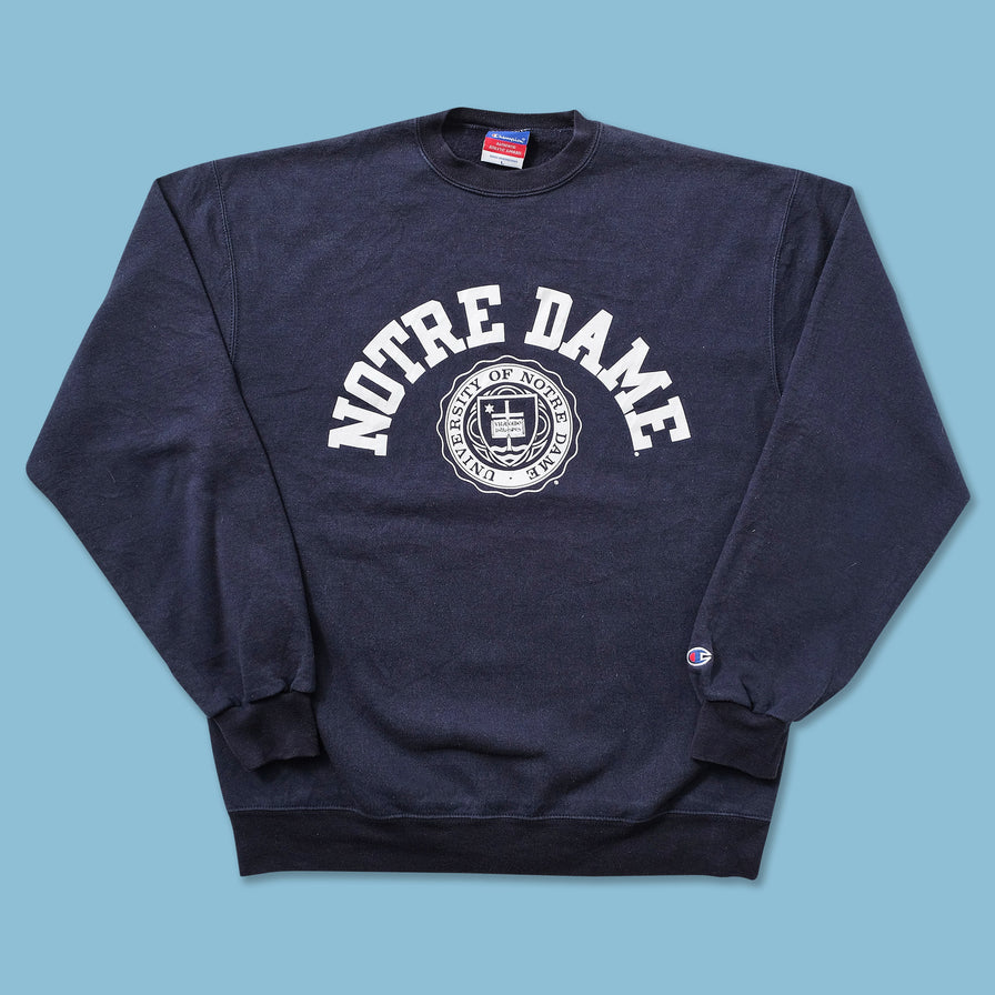 Vintage Champion Notre Dame University Sweater Medium 