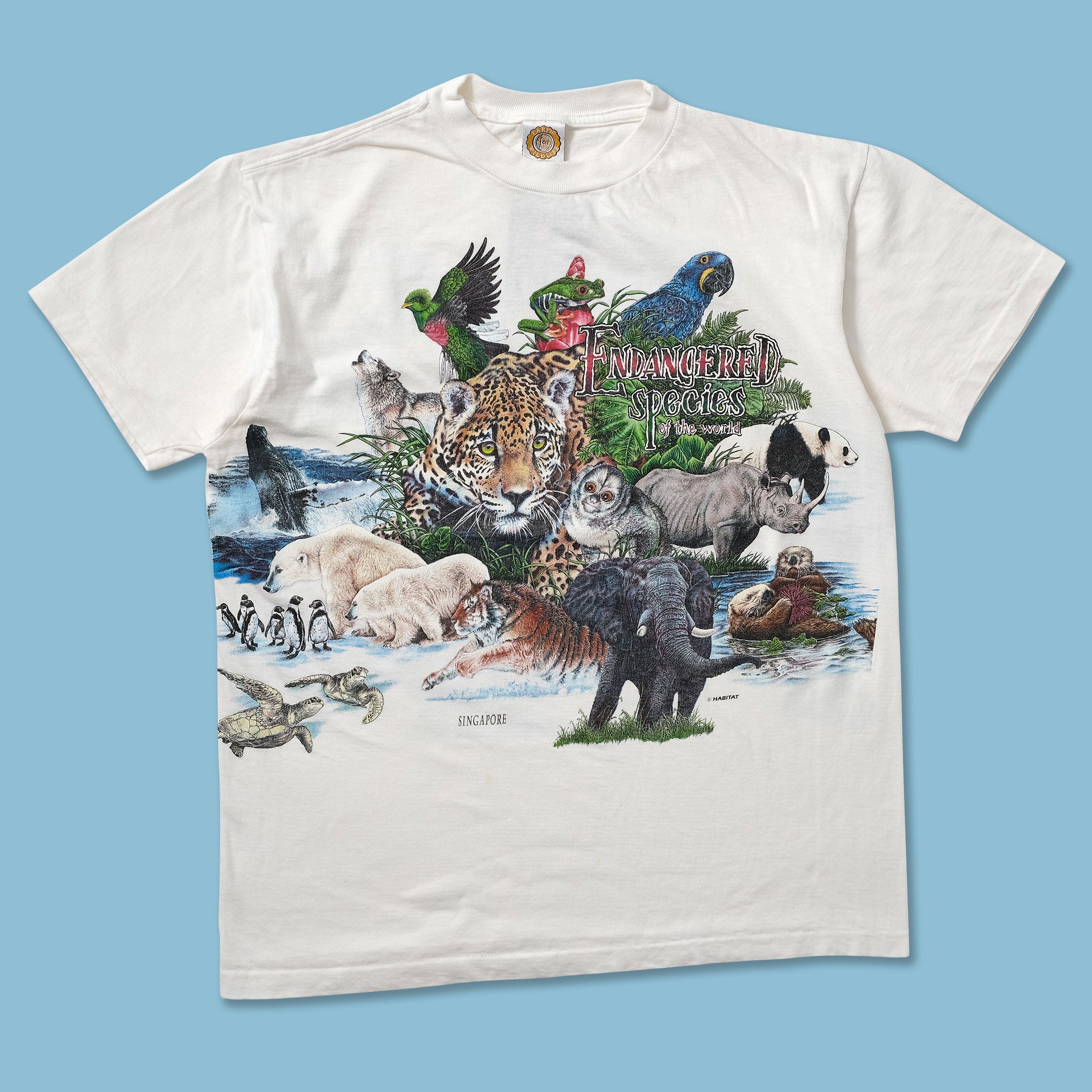 USA製 SandEsportswer ENDANGERED Tシャツ 90 Endangered Species T-Shirt Medium – Vintage Sponsor
