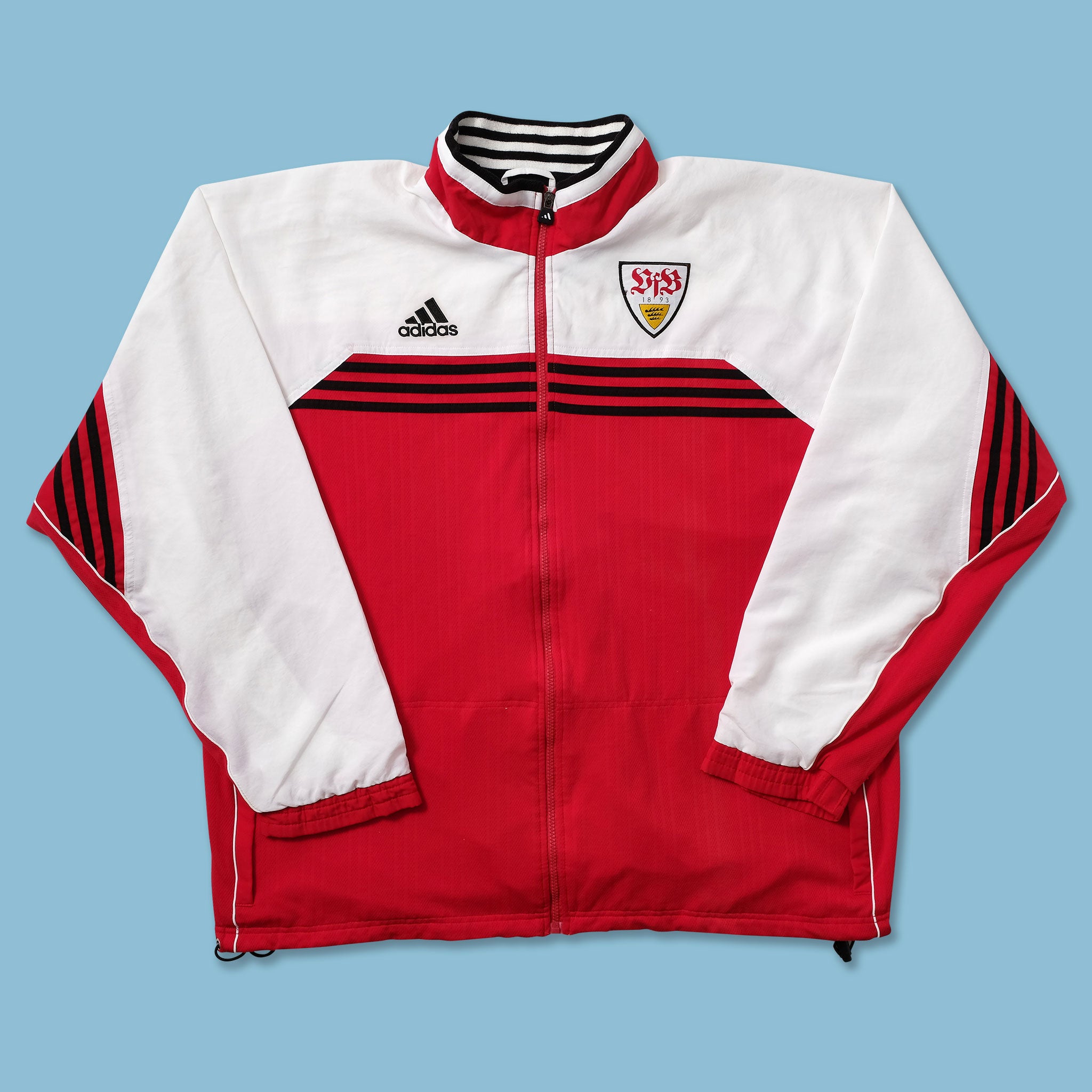 adidas Vfbシュトットガルト ジャージ xlサイズ 90's Vintage adidas VFB Stuttgart Track Jacket XLarge | Double