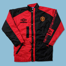 Vintage Umbro Manchester United Padded Jacket Medium - Double Double Vintage