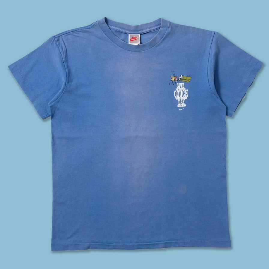 Vintage Nike Give The Couch A Day Off T-Shirt Small - Double Double Vintage