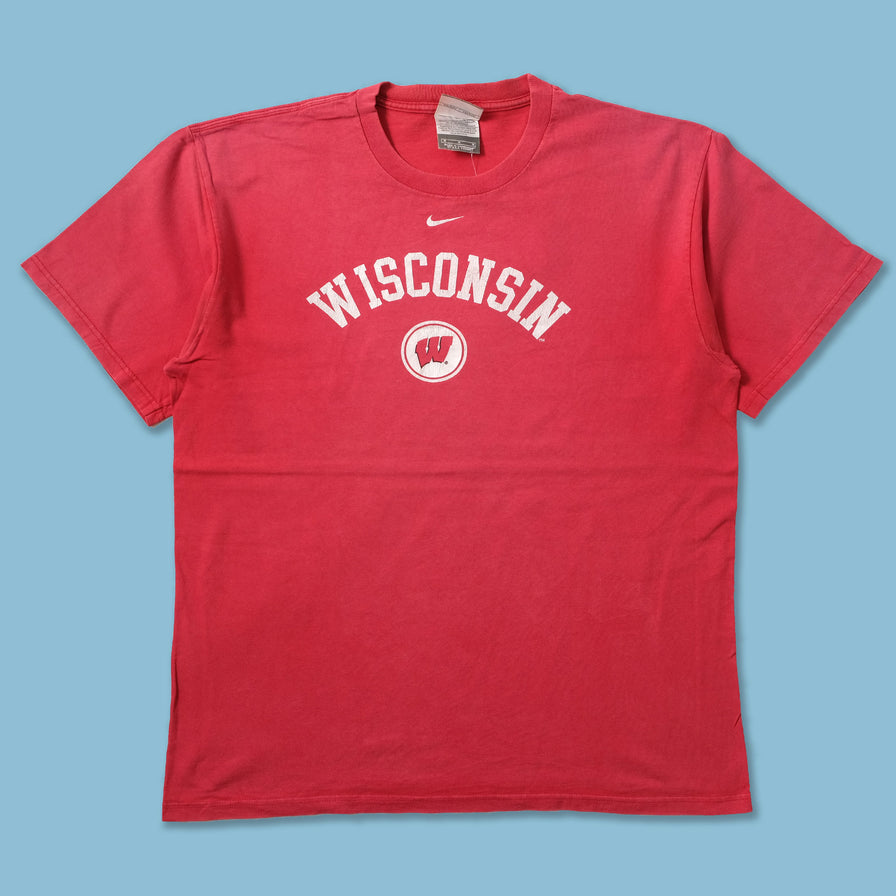 Vintage Nike Wisconsin Badgers T-Shirt Large - Double Double Vintage