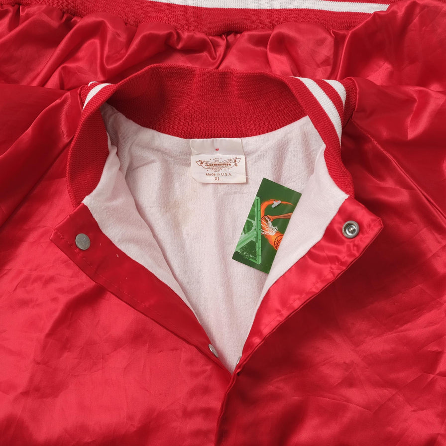 Vintage Satin College Jacket XLarge 
