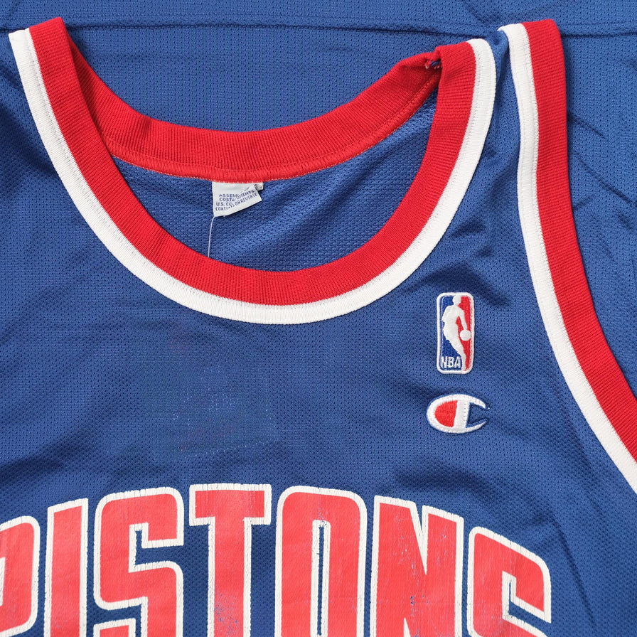 Vintage Champion Detroit Pistons Jersey Medium 