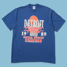 Vintage 1989 Detroit Pistons T-Shirt Large 