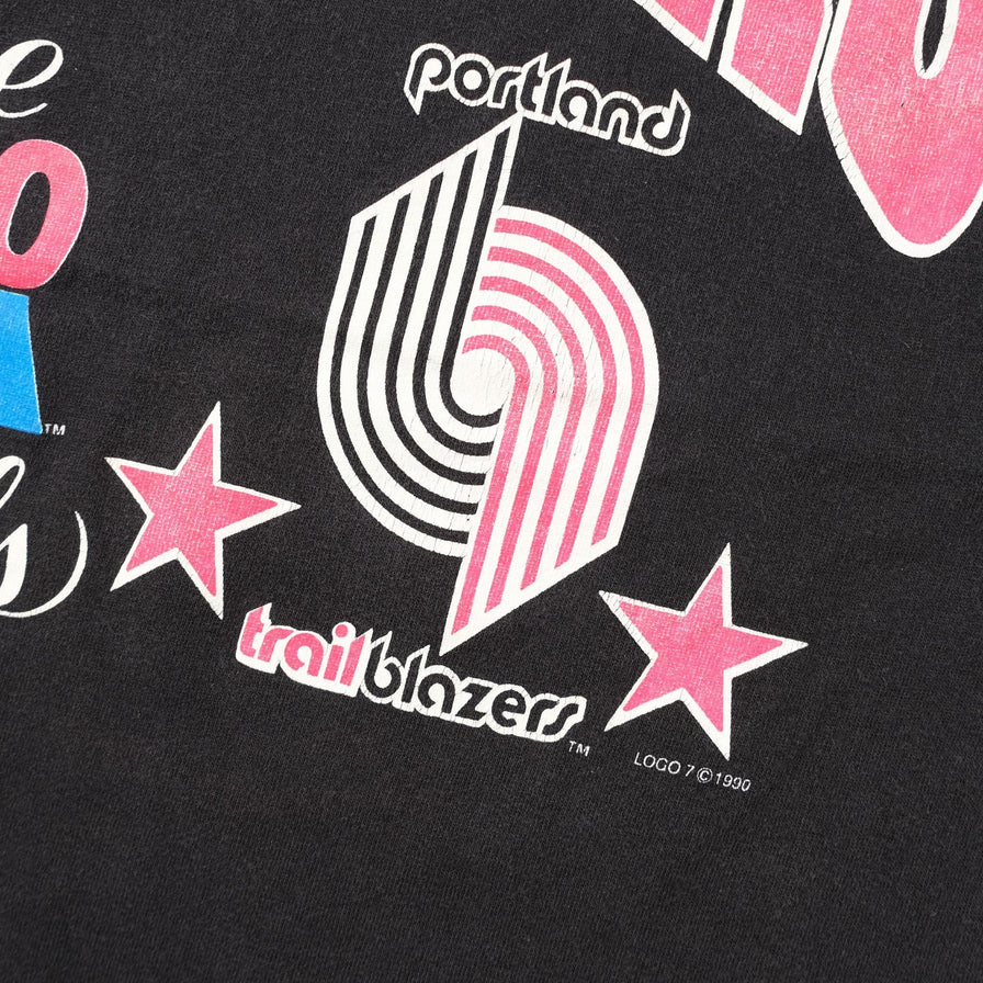 Vintage 1990 Portland Trailblazers T-Shirt Medium 