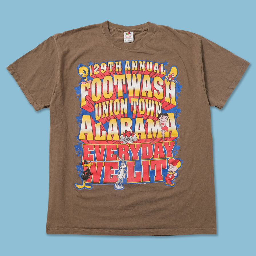 Vintage Warner Bros. Footwash T-Shirt Large 
