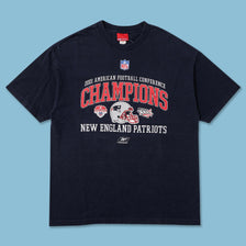 2001 Reebok New England Patriots T-Shirt Large 