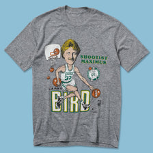 80s Larry Bird Shootist Maximus T-Shirt Small 