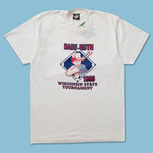 1990 Babe Ruth Wisonsin State T-Shirt Medium 