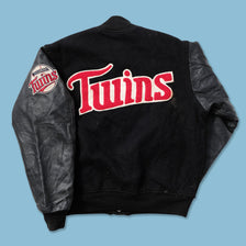 Vintage Minnesota Twins Wool Leather Varsity Jacket Medium - Double Double Vintage