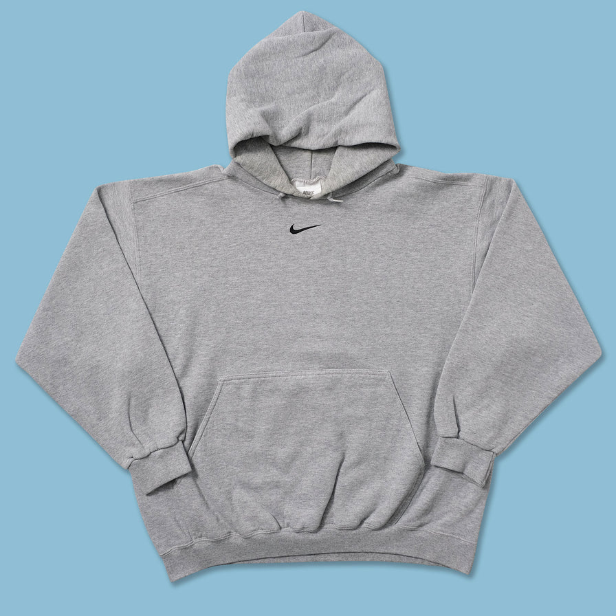 Vintage Nike Center Swoosh Hoody Large - Double Double Vintage