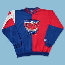 Vintage Starter New Jersey Nets Sweater XLarge - Double Double Vintage