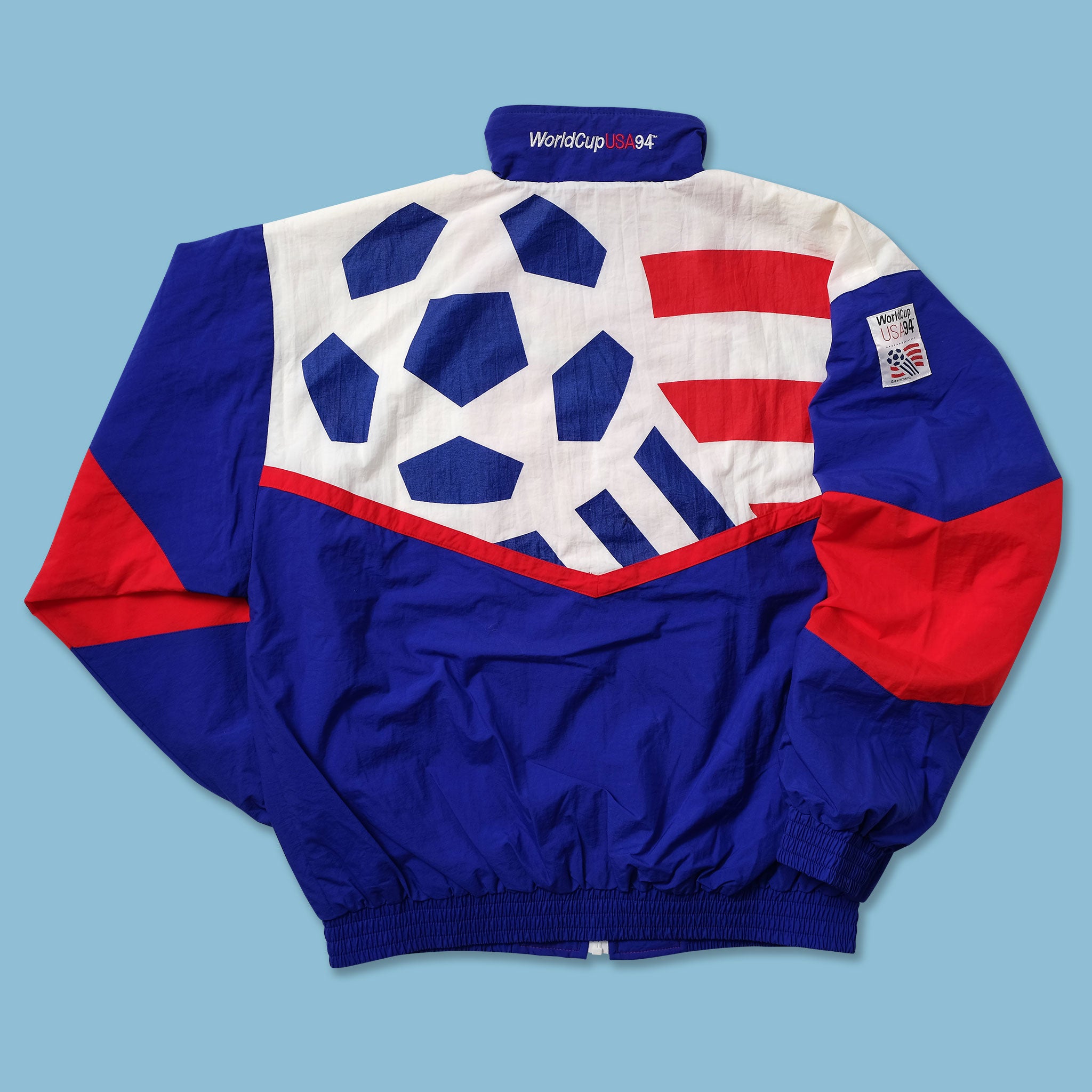 アメリカ合衆国 1994 ワールドカップチームトラックジャケット 1994 vintage Apex USA World Cup jacket – Fans Vintage