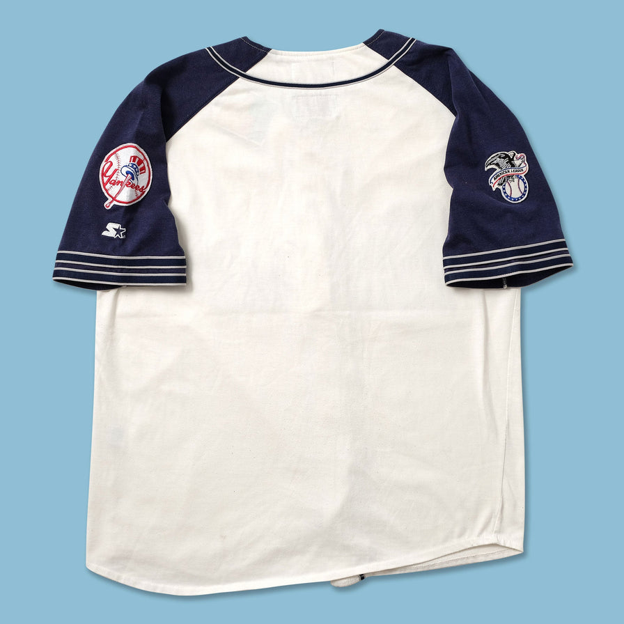 Vintage Starter New York Yankees Cotton Jersey XLarge - Double Double Vintage