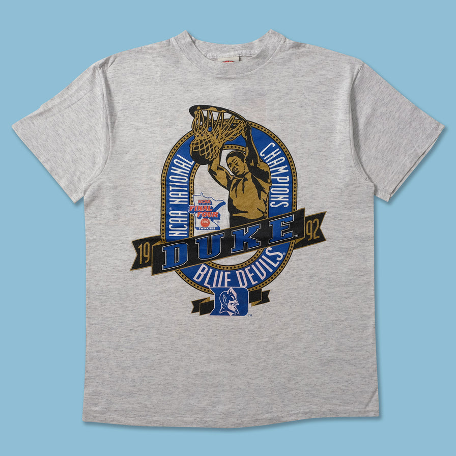 1992 NCAA Duke Champions T-Shirt Medium - Double Double Vintage